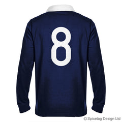 Scotland Scottish Navy Blue 6 six nations rugby sweater sweatshirt top kit jumper jersey retro 70s 80s spicetag