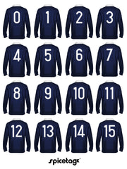 Scotland Scottish Navy Blue 6 six nations rugby sweater sweatshirt top kit jumper jersey retro 70s 80s spicetag
