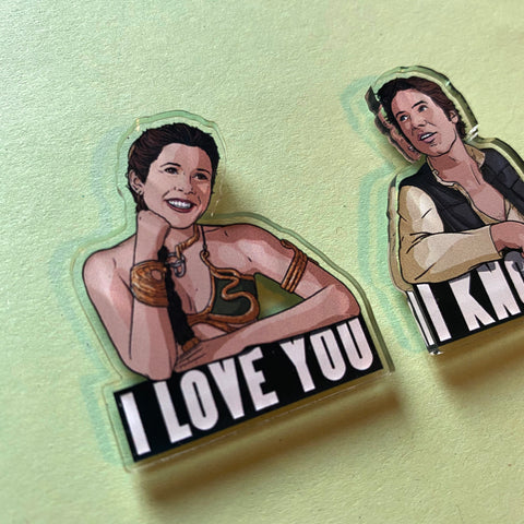 I Love You Pin Badge Set