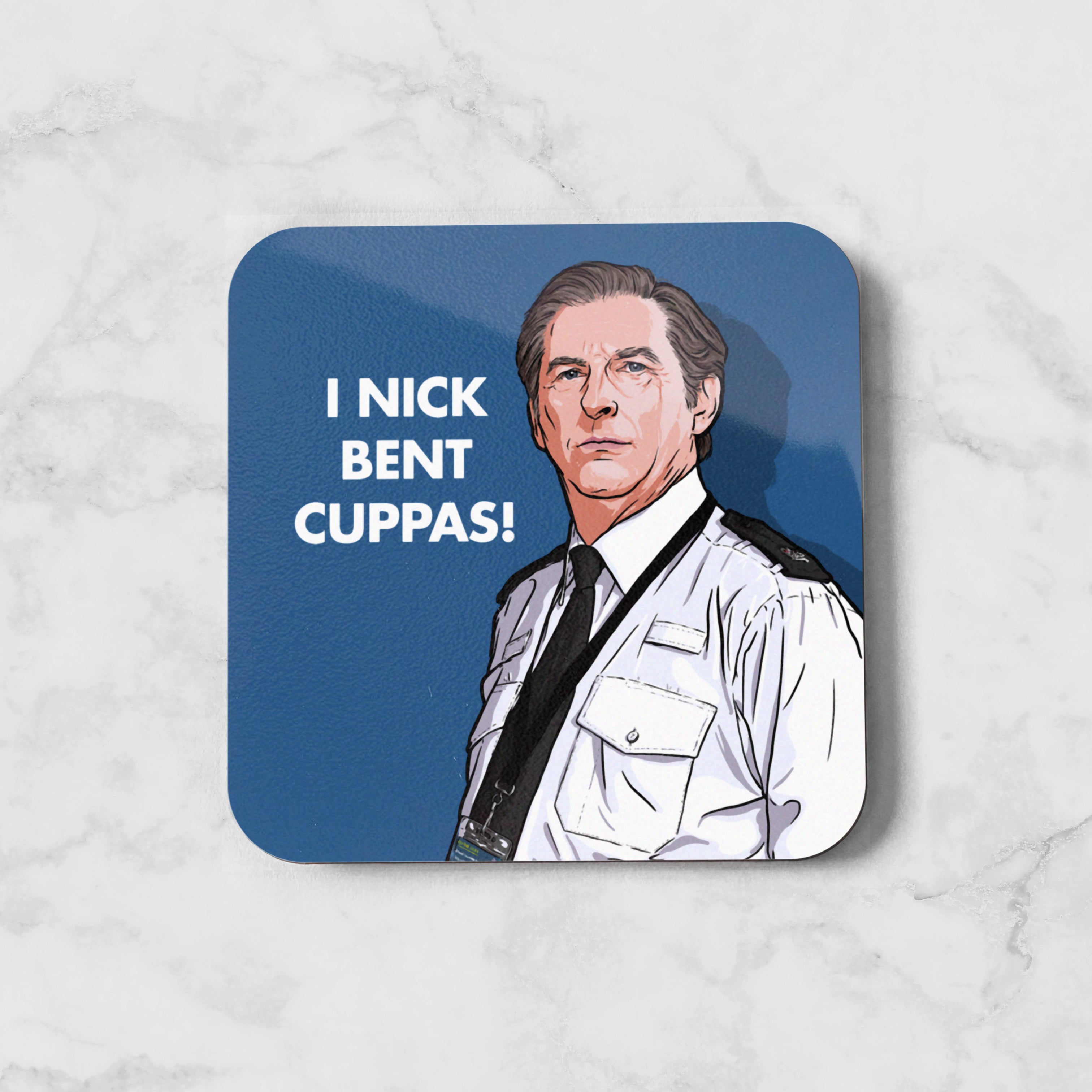 Ted I Nick Bent Cuppas Coaster