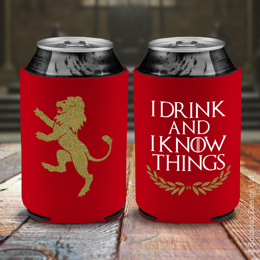 I Drink And I Know Things Beer Koozie – Spicetag